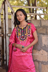 Vintage Kaftan Dress With Dhoti Pant