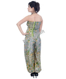 Designer Pant Style Smocked Jumpsuit