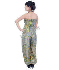 Designer Pant Style Smocked Jumpsuit