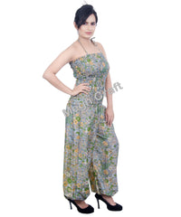 Designer Pant Style Smocked Jumpsuit