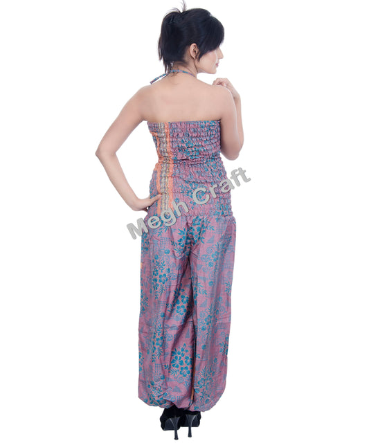 Boho Smoke Halter Jumpsuit