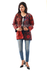 Chaqueta de tinte tribal boho