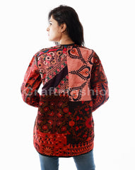 Chaqueta de tinte tribal boho