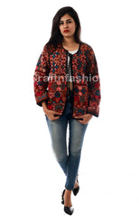 Manteau veste bohème multicolore