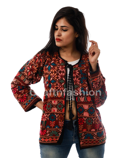 Abrigo chaqueta boho multicolor