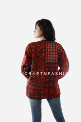 Veste patchwork miroir bohème