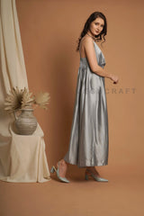 Trendy Fashion Wear Satin Dress