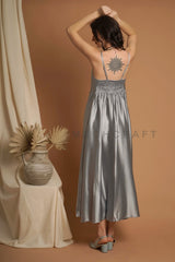 Trendy Fashion Wear Satin Dress