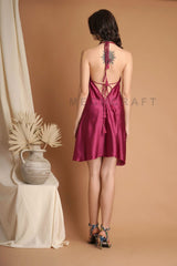 Club Wear Mini Halter Dress