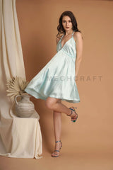 Party wear satin Dress