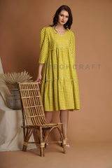 Gingham Cotton Dress