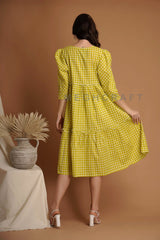 Gingham Cotton Dress