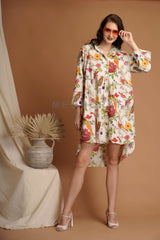 Women Cotton Shirt Dress