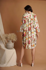 Women Cotton Shirt Dress