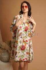 Women Cotton Shirt Dress