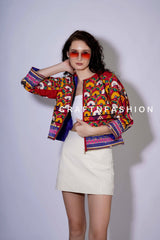 Chaqueta de moda hippie