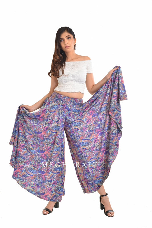 Urban Fashion Silk Palazzo Pant