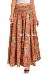 Wide Leg Silk Palazzo Pant