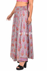 Boho Fashion Silk Wide leg Pant