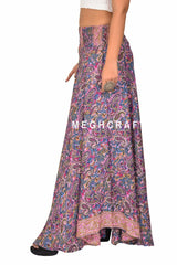 Bohemian Silk Wide Leg Palazzo Pant