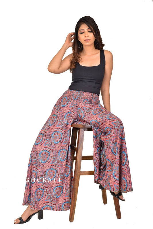 Boho Smoking Waist Palazzo Pant