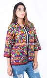 Chaqueta bordada de moda boho