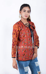 Boho Mirrorwork Embellished Coat