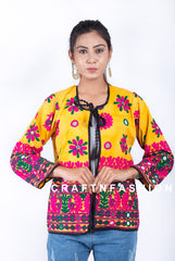 Chaqueta bordada tradicional india