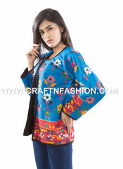 Chaqueta de trabajo floral Kutchi