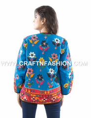 Chaqueta de trabajo floral Kutchi