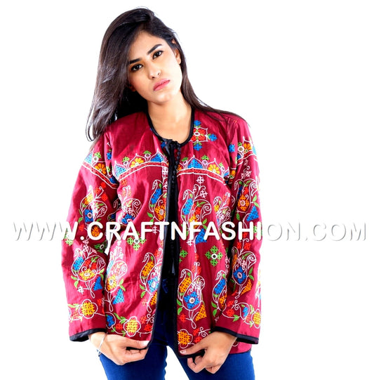 Designer Boho Silk Jacket