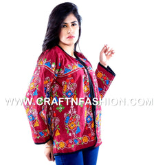 Designer Boho Silk Jacket