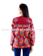 Chaqueta de seda boho de diseñador