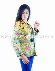 Gujarati Embroidered Silk Jacket