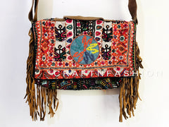 Bolso bandolera bordado boho