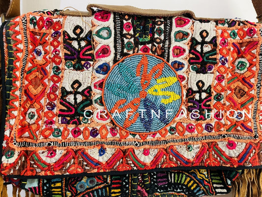 Boho Embroidered Sling Bag