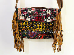 Bolso bandolera bordado boho