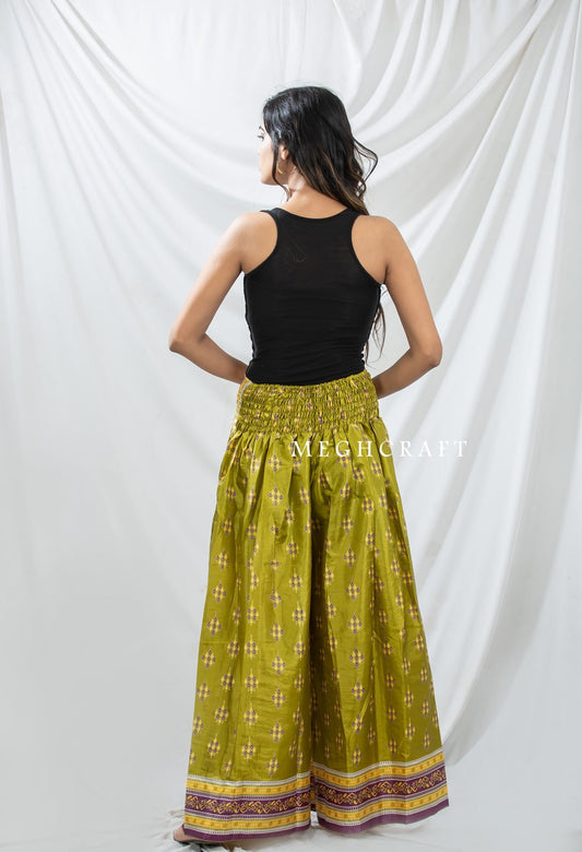 Vintage Silk Sari Palazzo Pant