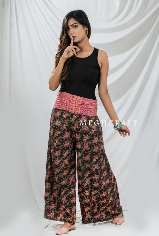 Pantalón bohemio de pierna ancha