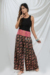 Bohemian Wide Leg Pant Trouser