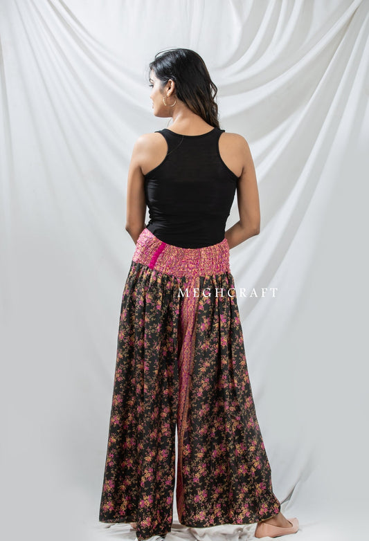 Pantalón bohemio de pierna ancha