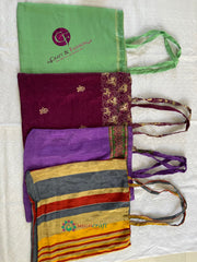 Vintage Silk Carry Bags