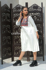 Robe en coton Khadi Boho Fashion