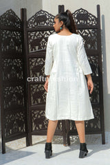 Robe en coton Khadi Boho Fashion