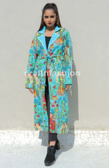 Japanese Style Kantha Kimono Robe