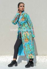 Robe kimono Kantha de style japonais