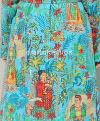 Japanese Style Kantha Kimono Robe