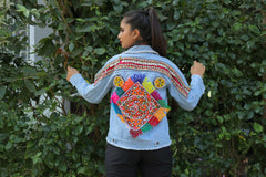 Chaqueta vaquera retro boho chic