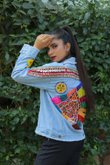 Chaqueta vaquera retro boho chic