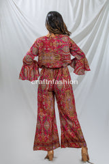 Summer Fashion Silk Pant Jumpsuit